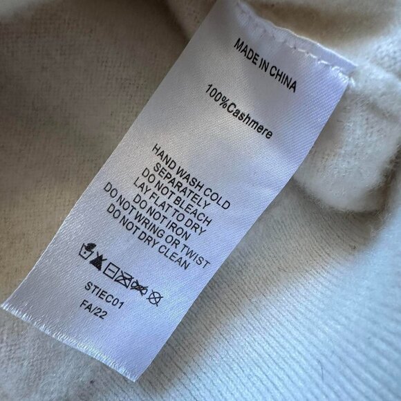 Quince 100% Cashmere Sweater Women Small Cream White. - Picture 4 of 6